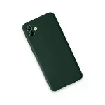 Samsung Galaxy A04e Kılıf First Silikon - Koyu Yeşil-3