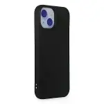 İphone 15 Kılıf Nano İçi Kadife Silikon - Siyah-2