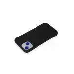 İphone 15 Kılıf Nano İçi Kadife Silikon - Siyah-3