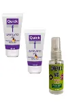Quick Gel  Masaj Bakım Kremi 50 mlx 2 ad+Çörek Otu Yağı 30 ml-1