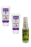 Quick Gel Masaj Bakım Kremi 50 mlx 2 ad+Çörek Otu Yağı 30 ml-1