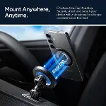 Mag Fit MTF13-1 2in1 MagSafe Uyumlu Araç İçi Torpido ve Havalandırma Telefon Tutucu (Uzun) Koyu Gri-3