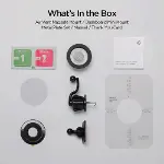 Mag Fit MTF13-1 2in1 MagSafe Uyumlu Araç İçi Torpido ve Havalandırma Telefon Tutucu (Uzun) Koyu Gri-7