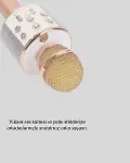 Bluetooth Karaoke Mikrofon Şarjlı Uzun Pil Ömürlü Çok Fonksiyonlu-2