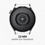 22mm ile Uyumlu Saatler için Çift Renkli Şerit Model 46mm Silikon Kordon HUAWEI Watch (GT6 Pro/GT6/G-3