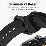 22mm ile Uyumlu Saatler için Çift Renkli Şerit Model 46mm Silikon Kordon HUAWEI Watch (GT6 Pro/GT6/G-5