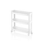 RAFTY 3 KATLI TEKERLEKLİ SEPET ORGANİZER DÜZENLEYİCİ RAF ÜNİTESİ 465X145X480MM-1