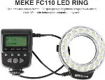 Meike Fc110 Led Makro Ring Flaş, Canon, Nikon, Pentax, Olympus Uyumlu-2