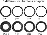 Meike Fc110 Led Makro Ring Flaş, Canon, Nikon, Pentax, Olympus Uyumlu-4