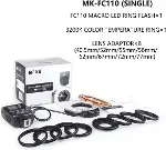 Meike Fc110 Led Makro Ring Flaş, Canon, Nikon, Pentax, Olympus Uyumlu-5