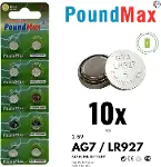 10x AG7, LR57, LR927, 395 1,5V Alkalin Pil Düğme Hücreleri, SR927, SR927W Saat oyuncakları, küçük el-2