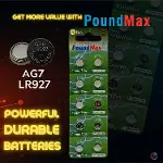 10x AG7, LR57, LR927, 395 1,5V Alkalin Pil Düğme Hücreleri, SR927, SR927W Saat oyuncakları, küçük el-6