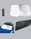 UV Korumalı Şemsiye Tipi Oto Güneşliği - Geniş Araç Uyumu-4