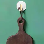 2li Yapışkanlı Retro Askılık Dolap Kapak Kulpu Beyaz-2