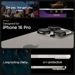 iPhone 16 Pro ile Uyumlu Kılıf Ultra Hybrid Natural Titanium - ACS08127-2