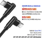 3 Metre TYPE-C Şarj Kablosu HIZLI Şarj Samsung ile Uyumlu Type c to Type C Uzun Kablo-2