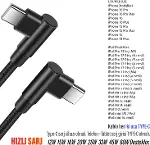 3 Metre TYPE-C Şarj Kablosu HIZLI Şarj Samsung ile Uyumlu Type c to Type C Uzun Kablo-4
