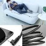 3 Metre TYPE-C Şarj Kablosu HIZLI Şarj Samsung ile Uyumlu Type c to Type C Uzun Kablo-6