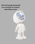 360° Ayarlanabilir Başlıklı Astronot Gece Lambası-3