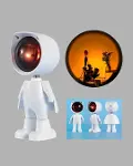 360° Ayarlanabilir Başlıklı Astronot Gece Lambası-5