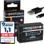 Doğrudan USB girişli Platinum LP-E17 USB pil 1000 mAh - Canon EOS RP R10 77D 200D 250D -1352750D 760-1