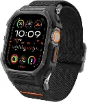 Apple Watch 49mm Ultra 3/2/1 ile Uyumlu Kılıf & Kordon Kayış Lite Fit Pro Matte Black - ACS07104-1