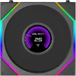 UNI FAN TL LCD FLEX Kablosuz Fan, ARGB ve LCD Ekranlı - 120 mm, Siyah-2