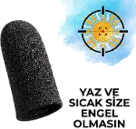 Wasp Mobil Oyun Parmaklığı | PUBG, Free Fire, Mobile Legends ile Uyumlu Terletmez Oyuncu Parmak Kılı-3