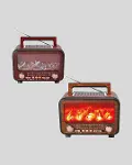 Alev Işığı Efektli Solar Bluetooth Hoparlör Radyo Destekli Taşınabilir Model-2