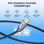 USB 3.0 Uzatma Kablosu Sinyal Güçlendirici Extender Destekli USB-A Uzatıcı Kablo 10 Metre-4