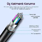 USB 3.0 Uzatma Kablosu Sinyal Güçlendirici Extender Destekli USB-A Uzatıcı Kablo 10 Metre-5