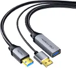 USB 3.0 Uzatma Kablosu Sinyal Güçlendirici Extender Destekli USB-A Uzatıcı Kablo 10 Metre-7