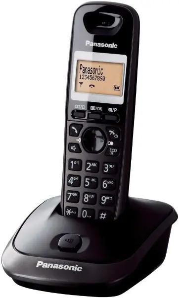 Panasonic KX TG2511 Telefon-Siyah Dect Telefon, Siyah