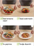 Lastikli Tencere ve Tabak Bonesi, 100 Adet, 21 cm, Streç Esnek, Gıda Tazeliğini Koruyan, Çok Amaçlı-5