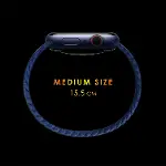Haylou RS4 Plus Kordon, (Medium Size, 155mm) Braided Solo Loop Band (Haylou RS4 Plus ile Uyumlu Kord-2