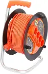 Makaralı Uzatma Kablosu 3 * 1.5mm² 35 mt. TURUNCU KABLO-3