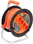 Makaralı Uzatma Kablosu 3 * 1.5mm² 35 mt. TURUNCU KABLO-1
