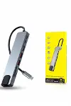 8 Portlu Macbook Çevirici Type C Hub SD TF USB Çoğaltıcı Ethernet-4