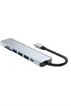 8 Portlu Macbook Çevirici Type C Hub SD TF USB Çoğaltıcı Ethernet-1