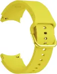 Samsung Galaxy Watch 5 40mm Kordon Solid Silicone Band Sarı-1