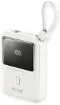 H21 Mini Boy 10000 mah power bank PD 20W ve USB 22.5W FAST HIZLI ŞARJ DAHİLİ TYPE C VE LİGHTNİNG KAB-4