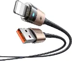 CA-6911 3A Işıklı Usb iPhone Şarj Data Kablosu 1.2m Siyah-2