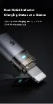 CA-6911 3A Işıklı Usb iPhone Şarj Data Kablosu 1.2m Siyah-5