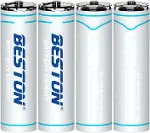 4'lü Şarj Edilebilir AA Lityum Pil | 1.5V 500mAh 2200mWh, USB-C Şarjlı, 1000+ Döngü, Sabit Voltaj Çı-6
