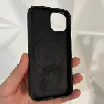 İphone 13-14 ile Uyumlu Kadife İç Yüzeyli Premium Silikon Kılıf MagSafe ile Uyumlu Kablosuz Şarj Des-1