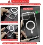iPhone 7/8/SE 2020/SE 2022 Uyumlu Kamera Korumalı Magsafe Wireless Şarj Özellikli Kristal Berraklıkt-2