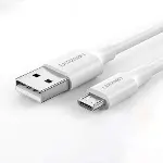 Micro-USB & USB-A Data ve Şarj Kablosu, 2 Metre, Beyaz-2