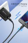 Micro-USB & USB-A Data ve Şarj Kablosu, 2 Metre, Beyaz-3