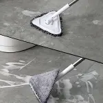 Teleskopik Saplı 150 cm Üçgen Mop Cam Duvar Tavan Fayans Parke Temizleyici Mop-2