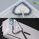 Teleskopik Saplı 150 cm Üçgen Mop Cam Duvar Tavan Fayans Parke Temizleyici Mop-3